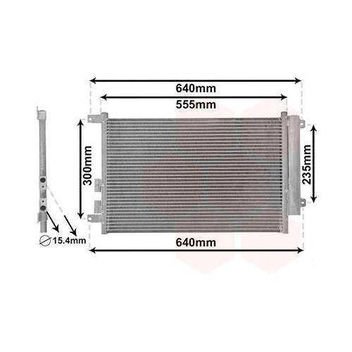 VAN WEZEL Kondensator, Klimaanlage 01005088