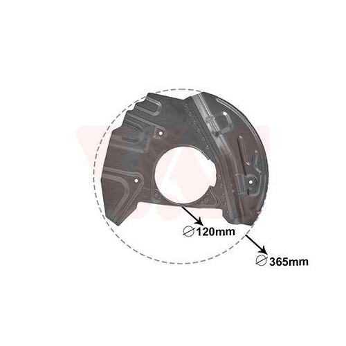 VAN WEZEL Spritzblech, Bremsscheibe 0685371