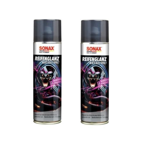 2x SONAX 500ml REIFEN GLANZ SPECIAL EDITION REIFENPFLEGE GUMMIPFLEGE 04344000