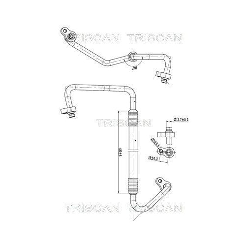 TRISCAN Hochdruck-/Niederdruckleitung, Klimaanlage 9010 43001
