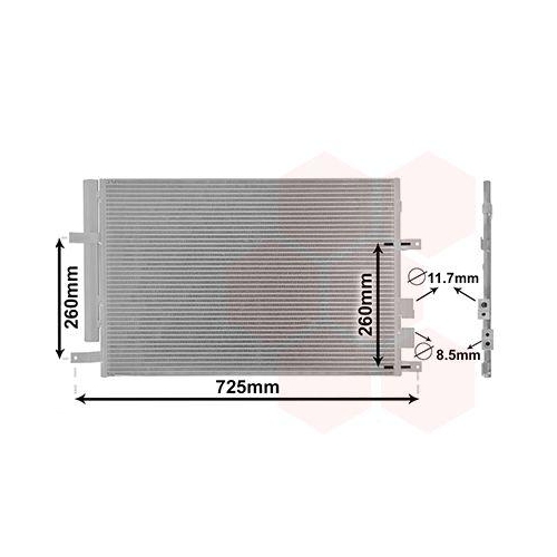 VAN WEZEL Kondensator, Klimaanlage 01005097