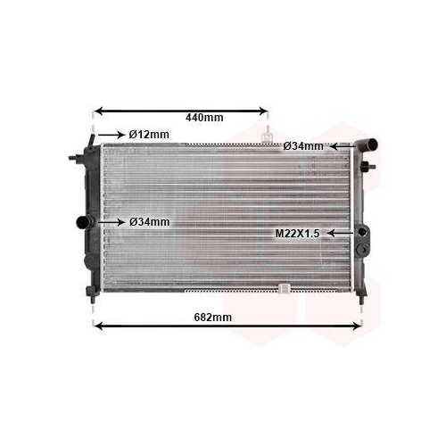 VAN WEZEL K&uuml;hler, Motork&uuml;hlung 37002190