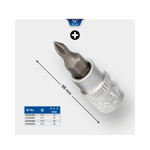 1/4 Zoll PH Kreuzschlitz Bit-Stecknuss, PH3 BRILLIANT TOOLS BT020993