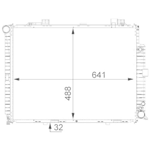 MAHLE Kühler, Motorkühlung BEHR CR 245 000S
