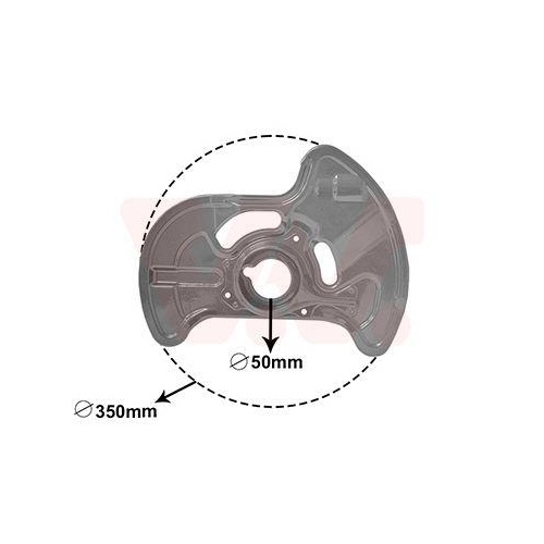 VAN WEZEL Spritzblech, Bremsscheibe 3091372