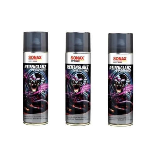 3x SONAX 500ml REIFEN GLANZ SPECIAL EDITION REIFENPFLEGE GUMMIPFLEGE 04344000