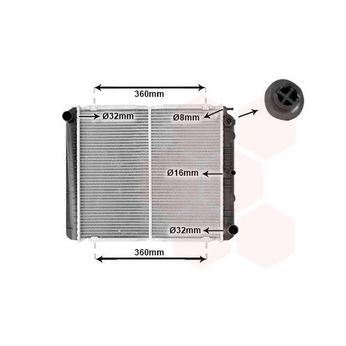 VAN WEZEL K&uuml;hler, Motork&uuml;hlung *** IR PLUS ***