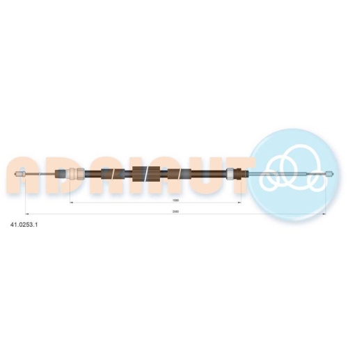 ADRIAUTO Seilzug, Feststellbremse 41.0253.1