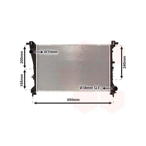 VAN WEZEL K&uuml;hler, Motork&uuml;hlung 17012709