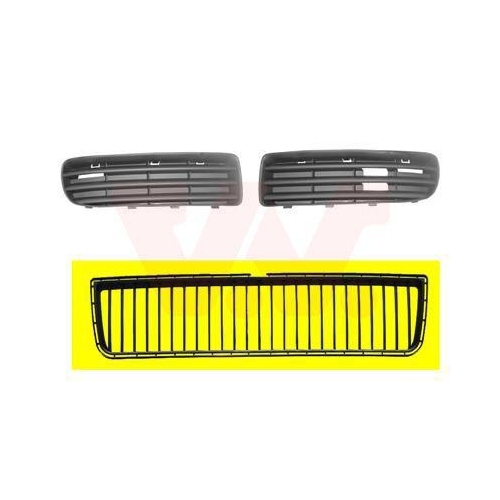 VAN WEZEL L&uuml;ftungsgitter, Sto&szlig;f&auml;nger ** Equipart ** 7621599