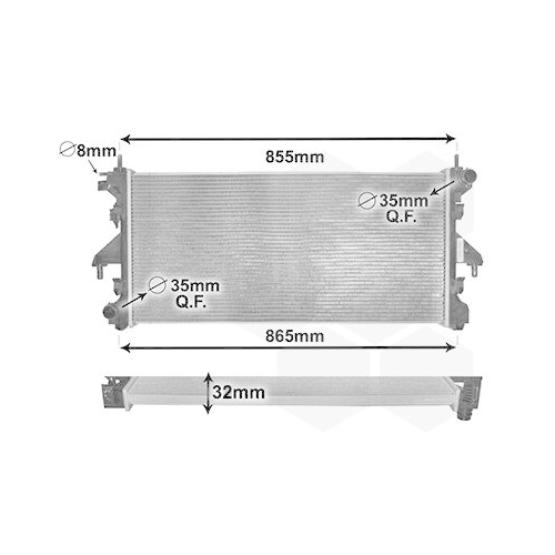 VAN WEZEL K&uuml;hler, Motork&uuml;hlung 40002310