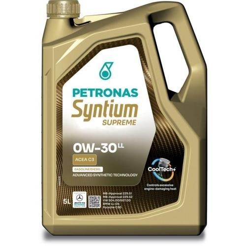 Motor&ouml;l Motoren&ouml;l Petronas Syntium Supreme LL 0W-30 5 Liter Kanister 71226M12EU