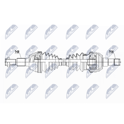 NTY Antriebswelle NPW-PL-087