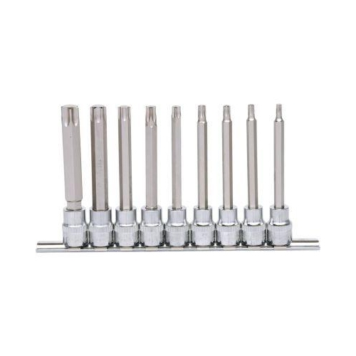 3/8 Zoll CHROMEplus Bit-Stecknuss-Satz Torx, lang, 9-tlg T20-T60 KS TOOLS