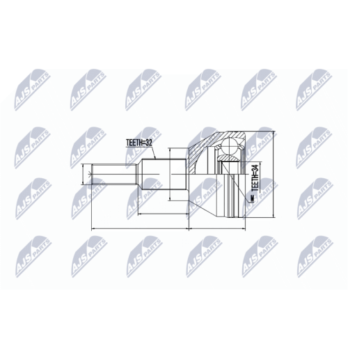 NTY Gelenksatz, Antriebswelle NPZ-CH-016