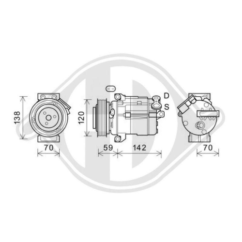 DIEDERICHS Kompressor, Klimaanlage DIEDERICHS Climate