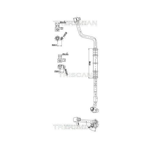 TRISCAN Hochdruck-/Niederdruckleitung, Klimaanlage 9010 11005