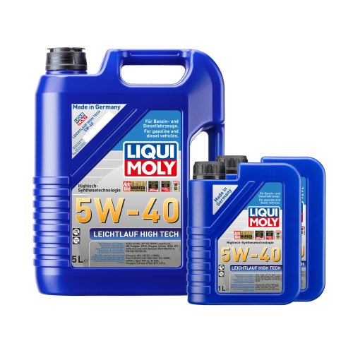 Liqui Moly Motor&ouml;l Motoren&ouml;l Leichtlauf High Tech, 5W-40, 7 Liter 2X3863+3864