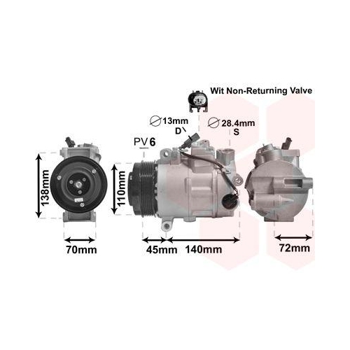 VAN WEZEL Kompressor, Klimaanlage 3000K568