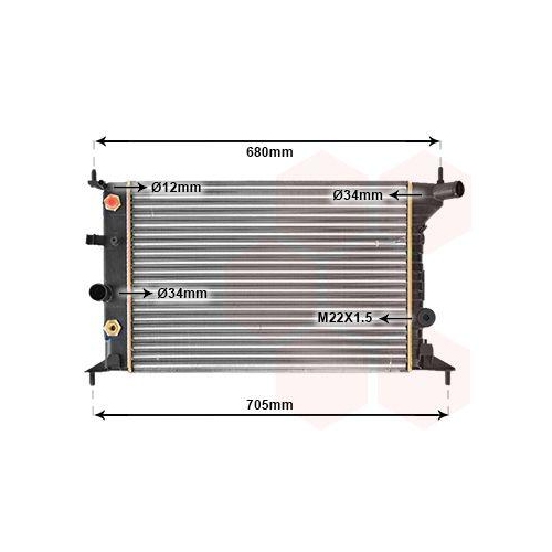 VAN WEZEL K&uuml;hler, Motork&uuml;hlung 37002219