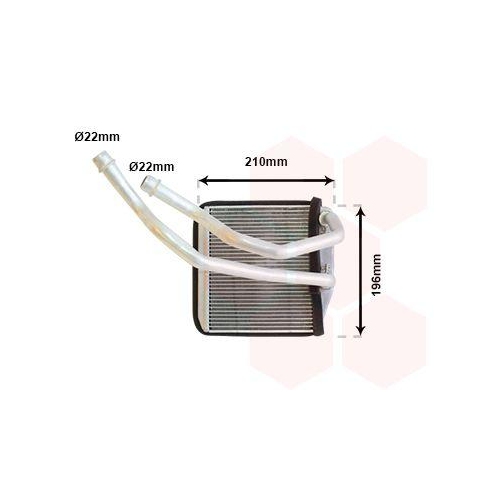 VAN WEZEL W&auml;rmetauscher, Innenraumheizung 17016701