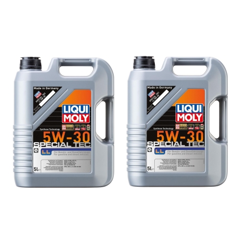 Liqui Moly Motor&ouml;l Special Tec LL, 5W-30, 10-Liter 2 x 5 Liter - Art.Nr. 1193