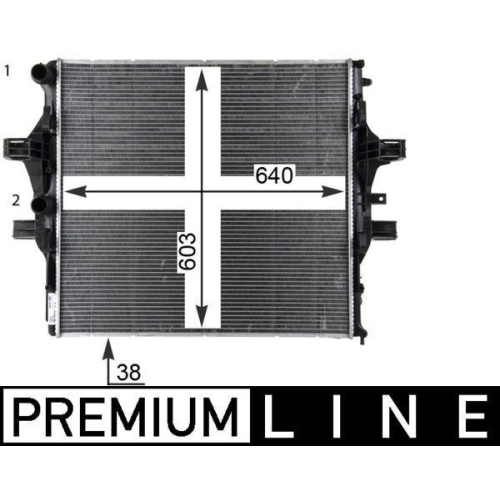 MAHLE K&uuml;hler, Motork&uuml;hlung BEHR *** PREMIUM LINE *** CR 2088 000P