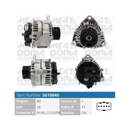 MEAT & DORIA Generator 5610040