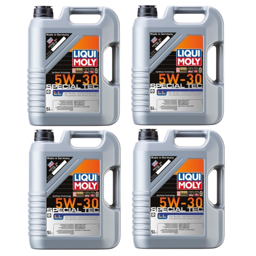 Liqui Moly Motor&ouml;l Special Tec LL, 5W-30, 20-Liter 4 x 5 Liter - Art.Nr. 1193