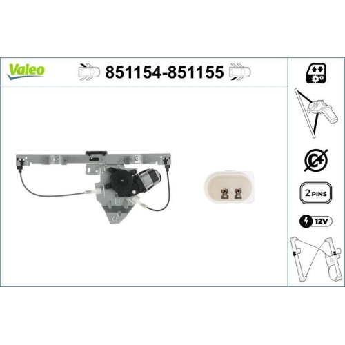 VALEO Fensterheber 851154