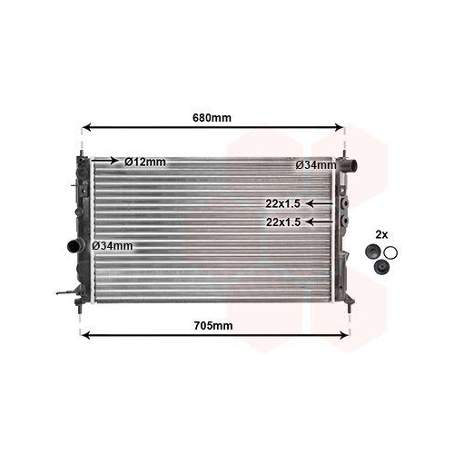 VAN WEZEL K&uuml;hler, Motork&uuml;hlung *** IR PLUS *** 37002244