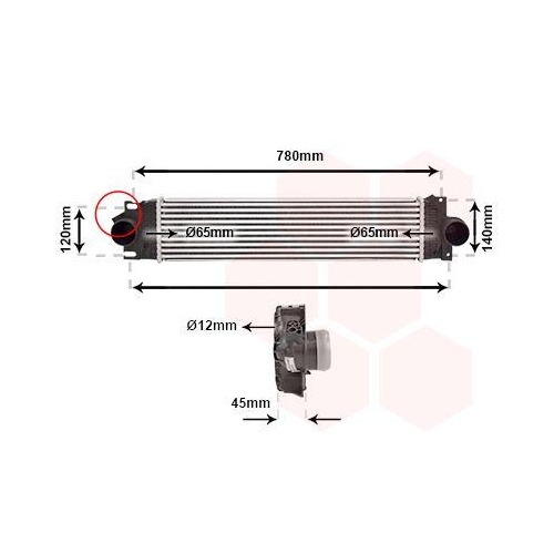 VAN WEZEL Ladeluftk&uuml;hler 18014711