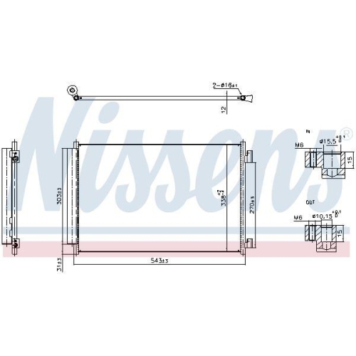 NISSENS Kondensator, Klimaanlage ** FIRST FIT ** 940969