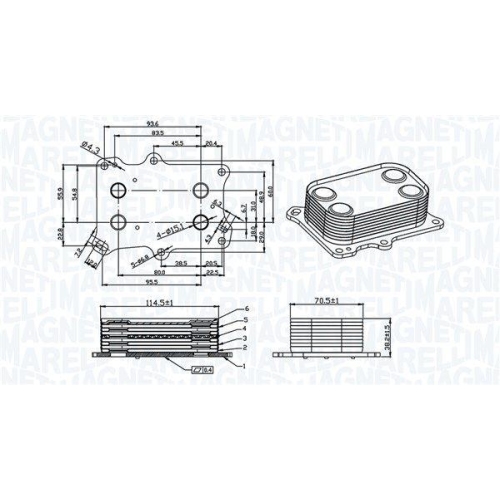 MAGNETI MARELLI &Ouml;lk&uuml;hler, Motor&ouml;l 350300004300