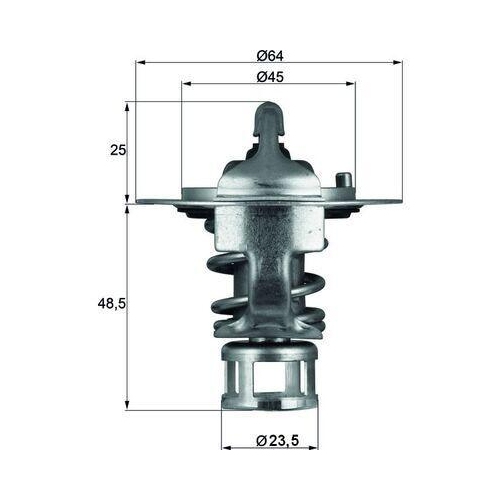 MAHLE Thermostat, K&uuml;hlmittel BEHR TX 65 82