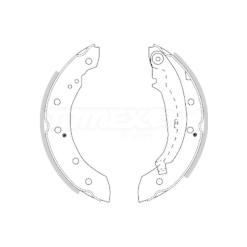 TOMEX Brakes Bremsbackensatz TX 20-72