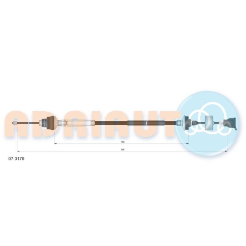 ADRIAUTO Seilzug, Kupplungsbet&auml;tigung 07.0179