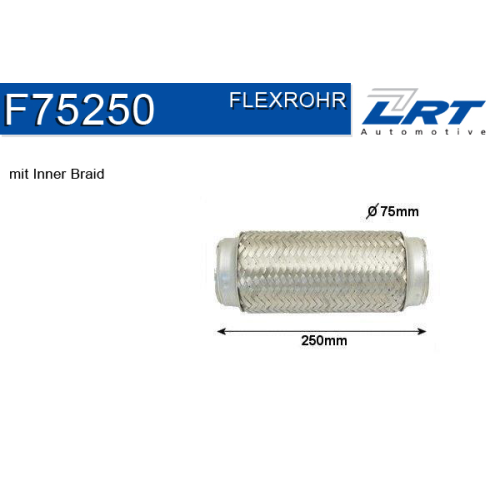 LRT Flexrohr, Abgasanlage F75250
