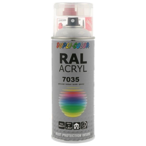 Lackspray Spr&uuml;hlack 400ml RAL 7035 lichtgrau gl&auml;nzend 349737 DUPLI COLOR