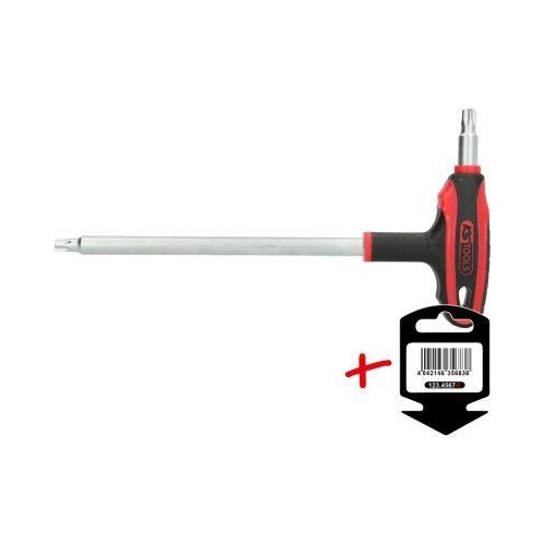 T-Griff-Torx-Winkelstiftschl&uuml;ssel,Bohrung, TB50 auf H&auml;nger KS TOOLS 151.8129-E
