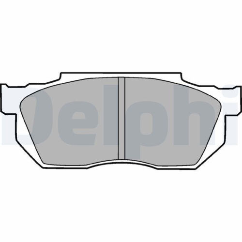 DELPHI Bremsbelagsatz, Scheibenbremse LP720