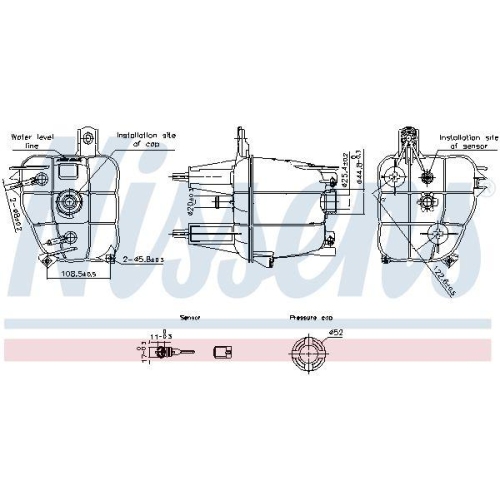 NISSENS Ausgleichsbeh&auml;lter, K&uuml;hlmittel ** FIRST FIT ** 996241