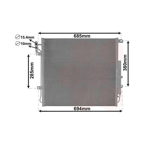 VAN WEZEL Kondensator, Klimaanlage 02005209