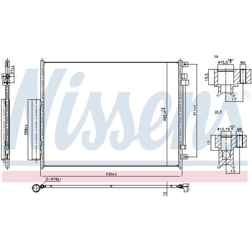 NISSENS Kondensator, Klimaanlage ** FIRST FIT ** 940972