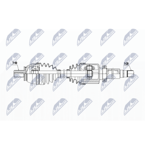 NTY Antriebswelle NPW-FR-086