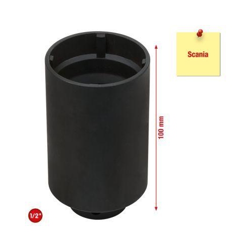 1/2 Zoll Nutmuttern-Schl&uuml;ssel mit 4 Zapfen f&uuml;r Scania Innenzapfen 48mm KS TOOLS