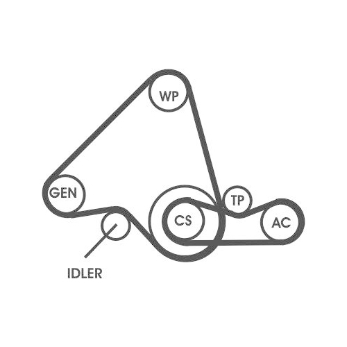 CONTINENTAL CTAM Keilrippenriemensatz 6PK995D1