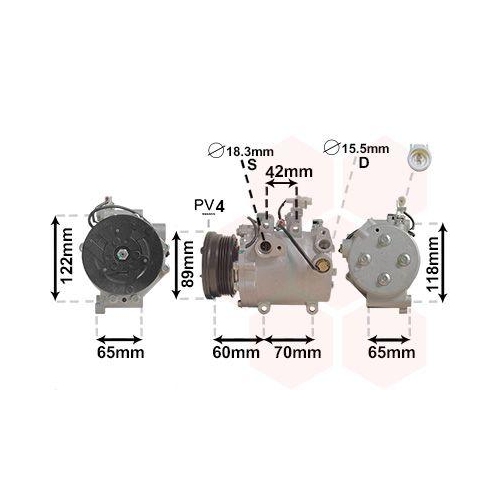 VAN WEZEL Kompressor, Klimaanlage 5200K125