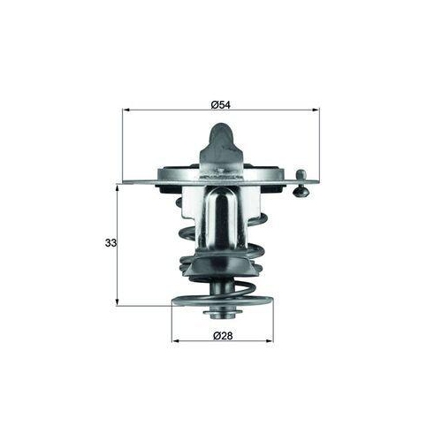 MAHLE Thermostat, K&uuml;hlmittel BEHR TX 72 82