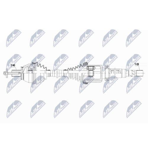 NTY Antriebswelle NPW-FR-094